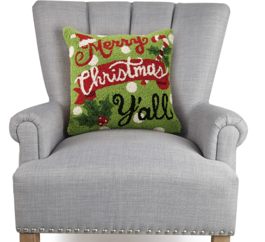 Merry Christmas Y'All Pillow - Home Decor & Things Are Us