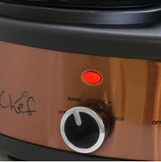 Triple Copper Slow Cooker with Glass Lids - Home Decor & Things Are Us