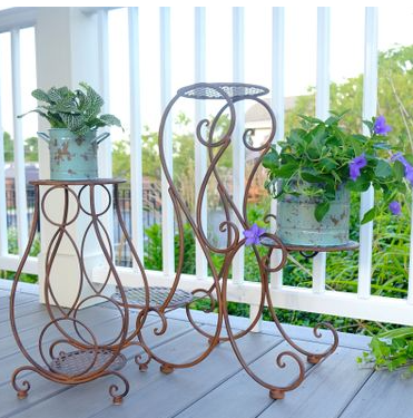 Tiered Plant Stand Rustic - Set of 2 = Home Decor & Things Are Us
