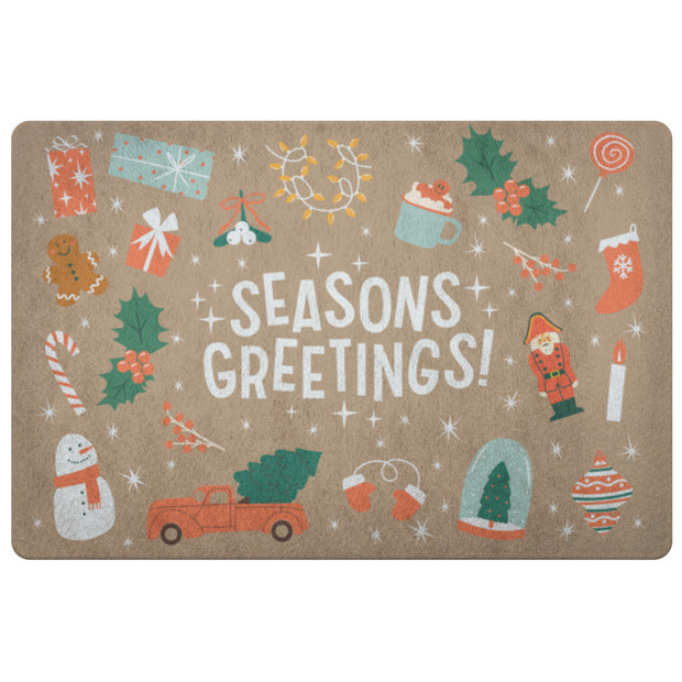 Seasons Greetings Door Mat