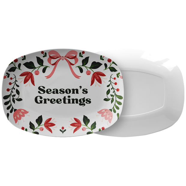 Seasons Greetings Serving Platter