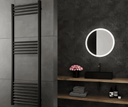 Eos Wall Mounted Electric Towel Warmer Black