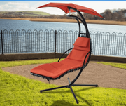 Hanging Chaise Lounge Chair Arc Stand Air Porch Swing Hammock Chair  - Home Decor & Things Are Us