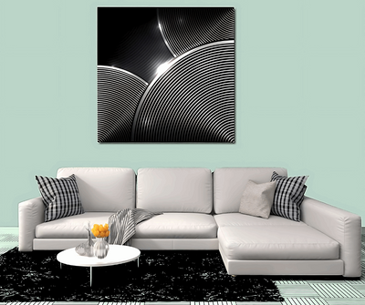 Spring Coils Abstract Canvas Art - Home Decor & Things Are Us