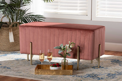 baxton-studio-blush-pink-bench-helaine-contemporary-glam-luxe-blush-pink-fabric-upholstered-gold-metal-bench-ottoman