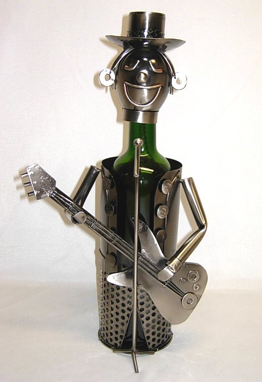 Wine Bottle Holder - Guitarist - Home Decor & Things Are Us