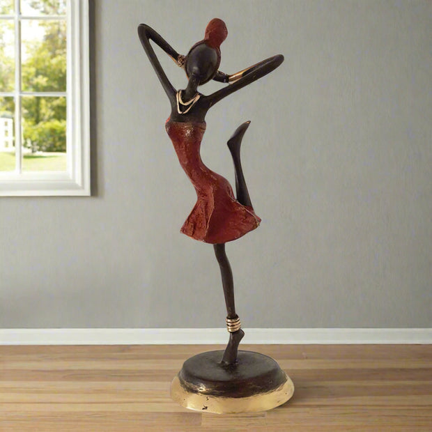 African Lady Dancer Figurine - Home Décor & Things Are Us