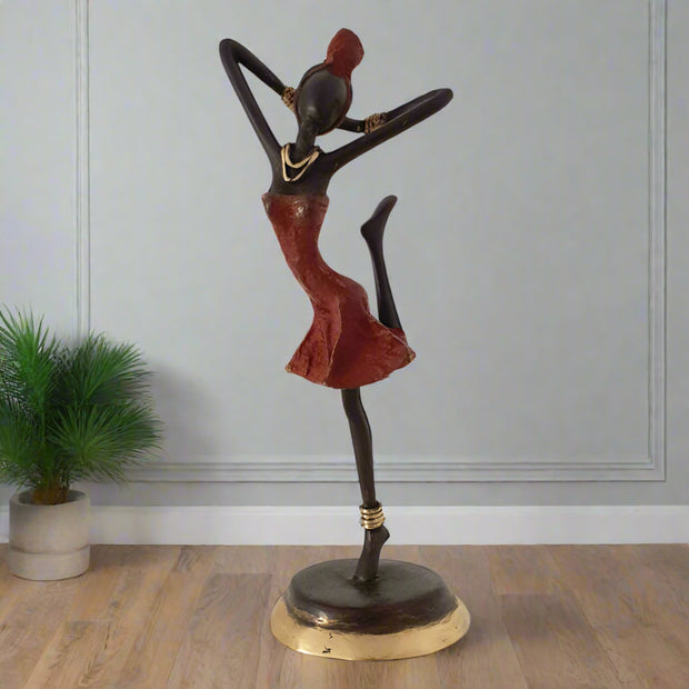 African Lady Dancer Figurine - Home Décor & Things Are Us