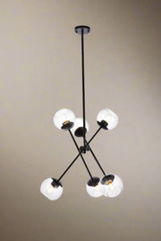 Axl Pendant in Black with Clear Shade - Home Décor & Things Are Us