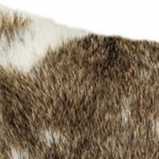 Brown And White Rabbit Natural Fur Throw Pillow - Home Décor & Things Are Us