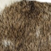 Brown And White Rabbit Natural Fur Throw Pillow - Home Décor & Things Are Us