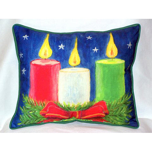 Christmas Candles Pillow = Home Decor & Things Are Us