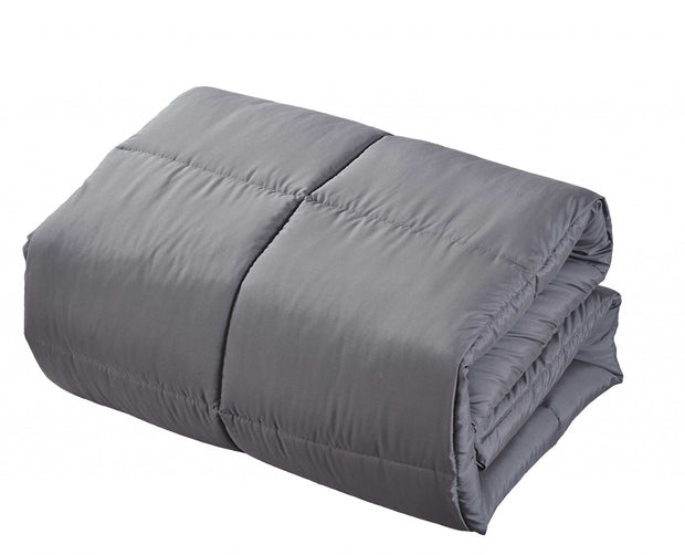 Dark Gray Queen Polyester Thread Count Down Alternative Comforter - Home Décor & Things Are Us