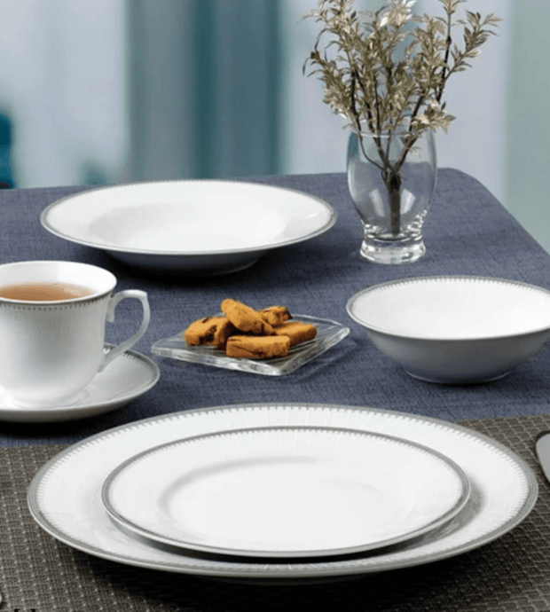 Dinnerware 57Pc. Serv - 8 Silver - Home Décor & Things Are Us