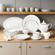 Dinnerware 57Pc. Serv - 8 Silver - Home Décor & Things Are Us