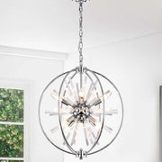 Dyords 8 - Light Indoor Chandelier with Light Kit Chrome - Home Décor & Things Are Us