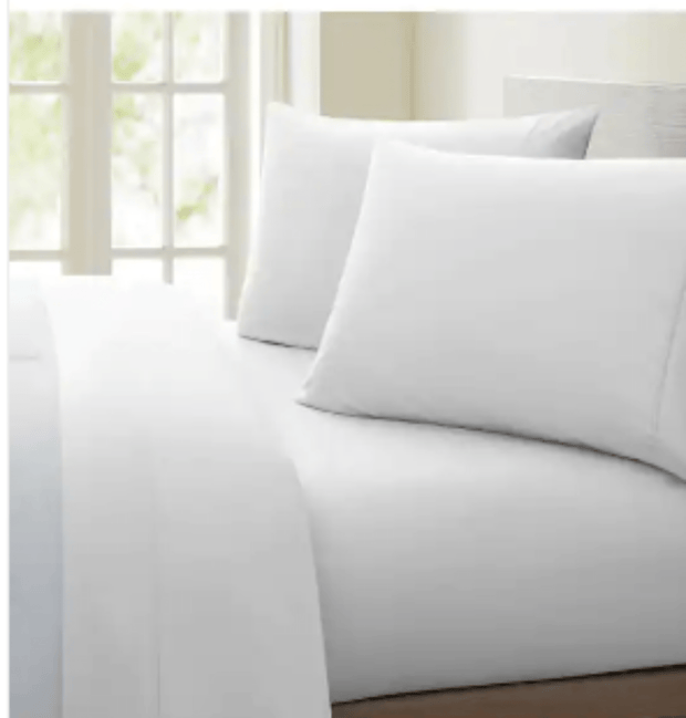 Egyptian Cotton 1500 Thread Count Solid Sheet Set Queen - White - Home Décor & Things Are Us