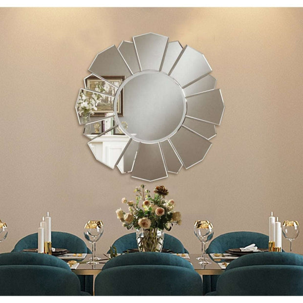 Evalyn Round Modern Accent Mirror - Home Décor & Things Are Us