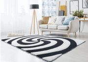 Finesse Pinnacle Black Rectangle Oversize Rug - Home Décor & Things Are Us