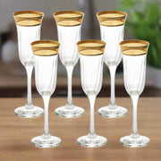 Flute Melania Collection Amber - Set of 6 - Home Décor & Things Are Us