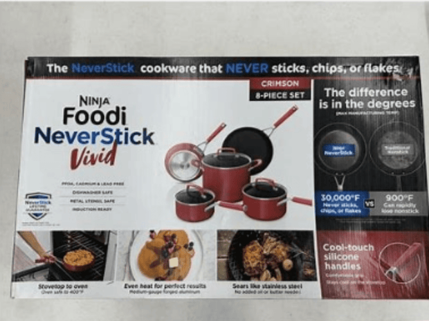 Foodi Never Stick Cookware Set, Red - Home Décor & Things Are Us