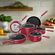 Foodi Never Stick Cookware Set, Red - Home Décor & Things Are Us