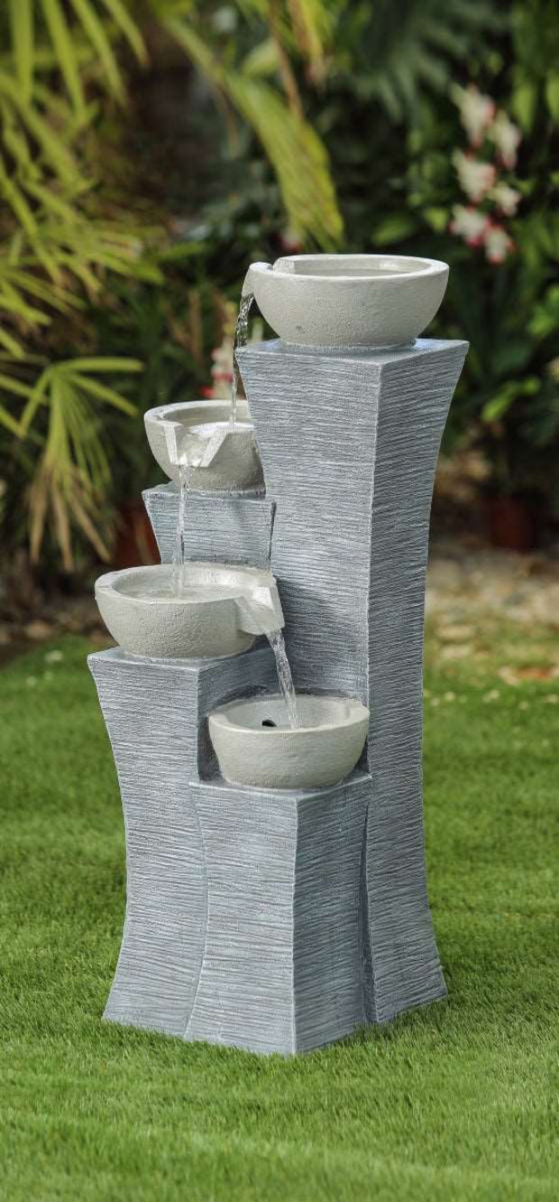 Four - Tiered Modern - Style Water Fountain - Home Décor & Things Are Us