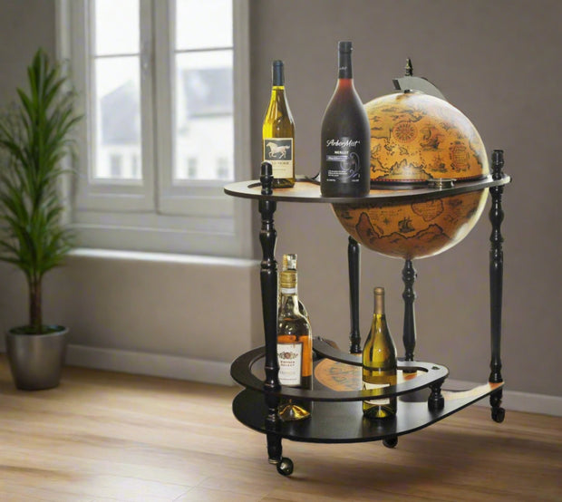 Globe Bar Serving Trolley Cart - Home Décor & Things Are Us