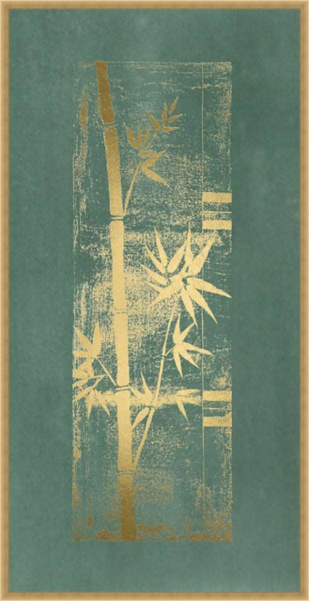 Gold Foil Bamboo I Framed Fine Art Print - Home Décor & Things Are Us