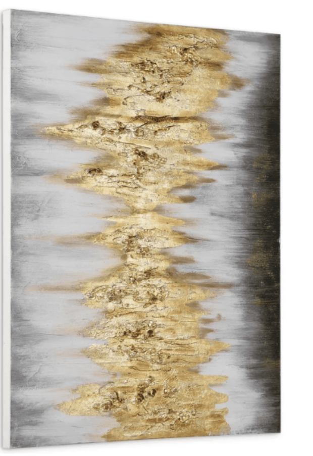 Gold Frequency' by Martin Edwards - Oil Painting 3D Canvas Wall Art - Home Décor & Things Are Us