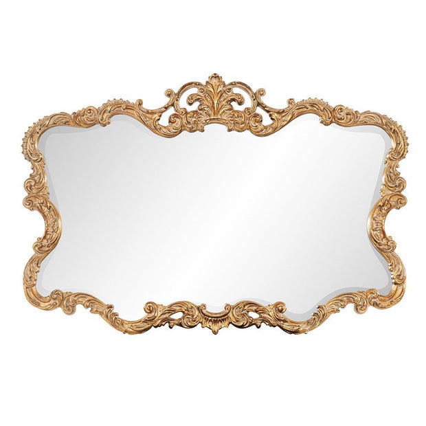 Gold Leaf Mirror with Decorative Textured Frame - Home Décor & Things Are Us