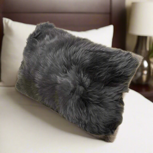 Gray Sheepskin Pillow 2 Pack - Home Décor & Things Are Us