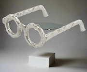 Hammered Silver Metal Eyeglasses Sculpture - Home Décor & Things Are Us