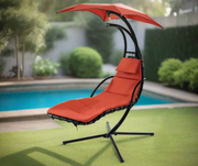 Hanging Chaise Lounge Chair Arc Stand Air Porch Swing Hammock Chair - Home Décor & Things Are Us