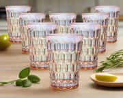 High Ball Drinking Glasses, Pink - Set of 8 - Home Décor & Things Are Us