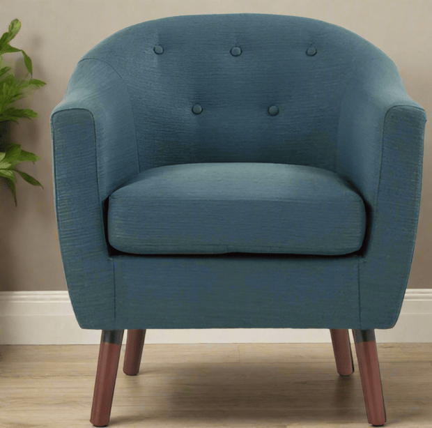 Home Elegance Lucille Accent Chair - Blue - Home Décor & Things Are Us