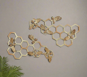 Honeycomb & Bee Wall Plaques - Home Décor & Things Are Us