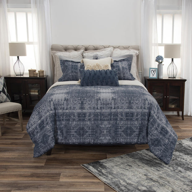 Indigo Queen 100% Cotton 300 Thread Count Washable Duvet Cover - Home Décor & Things Are Us