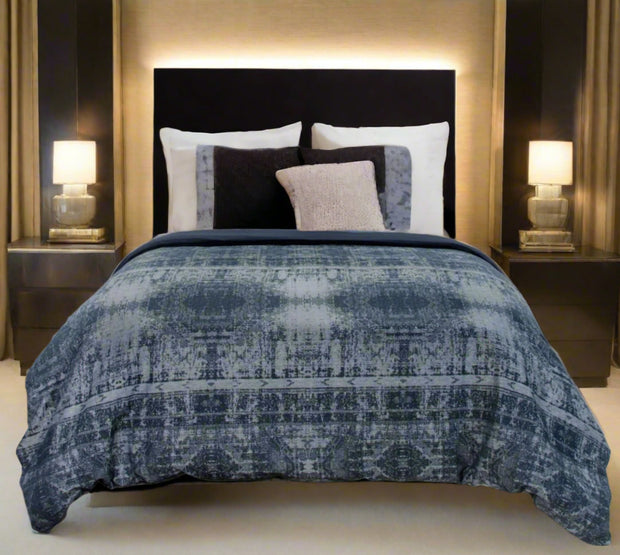 Indigo Queen 100% Cotton 300 Thread Count Washable Duvet Cover - Home Décor & Things Are Us