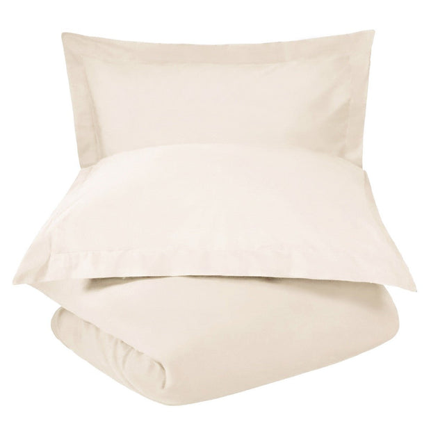 Ivory King 100% Cotton 300 Thread Count Washable Duvet Cover Set - Home Décor & Things Are Us