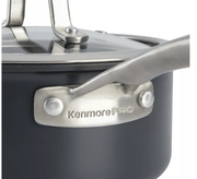 Kenmore Pro - Arbor Heights Nonstick Aluminum Cookware Set Black - 10 Piece - Home Décor & Things Are Us