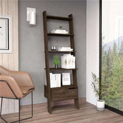 Kobe Ladder Bookcase, Dark Walnut - Home Décor & Things Are Us