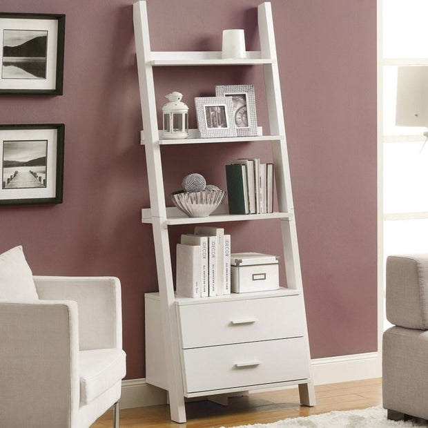 Ladder Bookcase With Two Drawers - Home Décor & Things Are Us