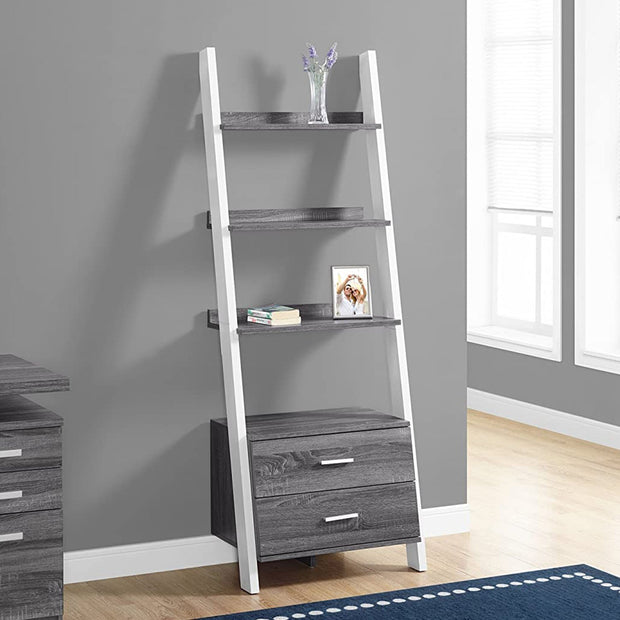 Ladder Bookcase With Two Drawers - Home Décor & Things Are Us