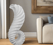 Large Horn Floor Vase White - Home Décor & Things Are Us