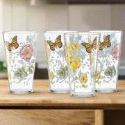 Lenox Butterfly Meadow Dinnerware Acrylic Highball Glass Set 24 oz - 4 Piece - Home Décor & Things Are Us