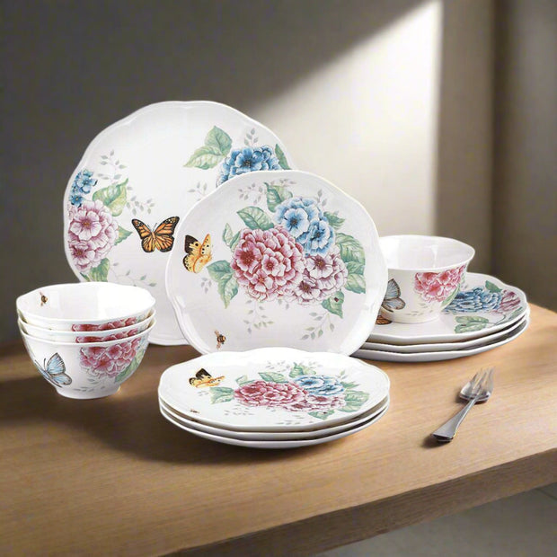 Lenox Butterfly Meadow Hydrangea Dinnerware Set - 12 Piece - Home Décor & Things Are Us