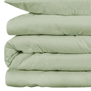 Light Green Queen Cotton Blend 1000 Thread Count Washable Duvet Cover Set - Home Décor & Things Are Us