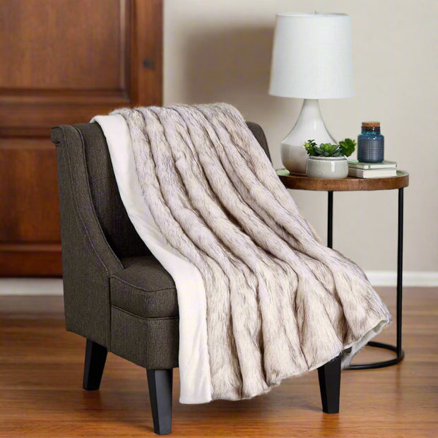 Luxury Wolf Fur Throw Blanket - Home Décor & Things Are Us