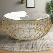 Malibu Modern Round Glass Top Coffee Table - Home Décor & Things Are Us